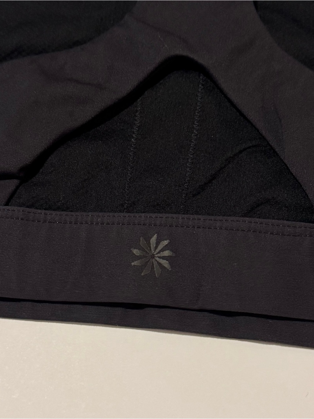 Athleta Racerback Sports Bra - Black - Picture 3 of 4